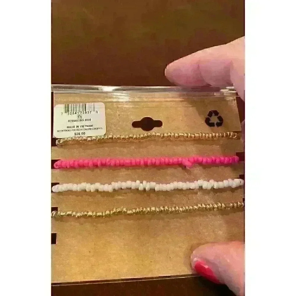 Rachel Roy set of four stretch beaded bracelets‎ - Picture 2 of 2